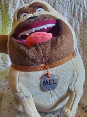 Universal Studios  Plush Pug Dog Toy - Brown, Cream & Pink
